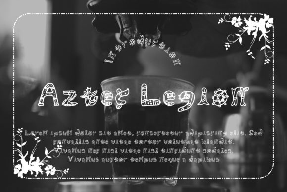 Aztec Legion: A Fun Display Font for Creative Projects