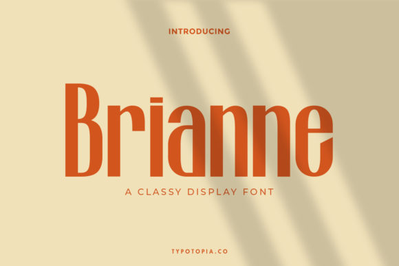 Brianne: The Bold Display Font That Elevates Any Creative Idea