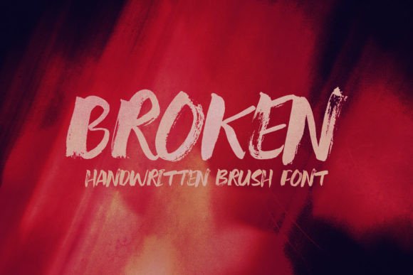 Broken: The Display Font with Attitude