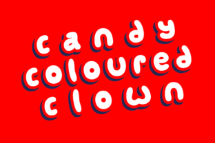 Candy Coloured Clown: A Playful Display Font for Creative Projects