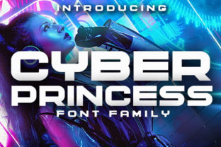 Cyber Princess: A Futuristic Display Font for Bold Projects