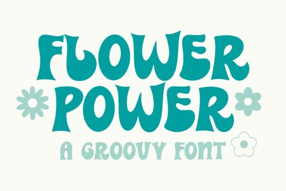 Flower Power: A Groovy Display Font for Hippie Design