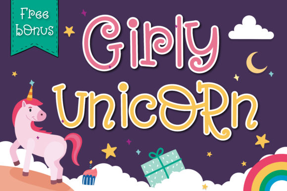 Girly Unicorn: A Sweet Display Font for Creative Projects