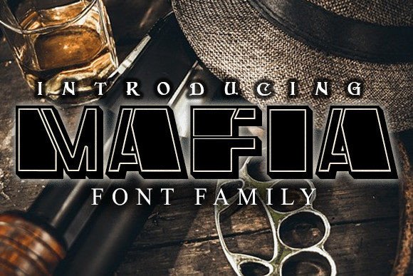 Mafia: The 3D Display Font for High-Impact Visuals
