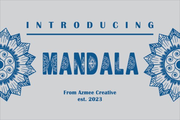Mandala: A Modern Display Typeface with an Icy Edge