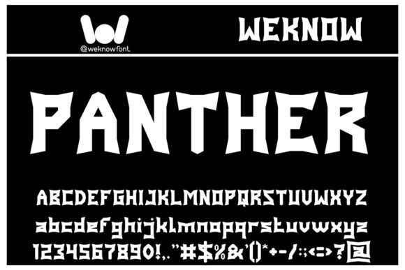 Panther: A Modern Gothic Font for Bold Branding