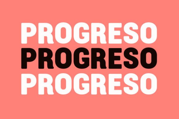 Progreso: A Bold Sans Serif for Modern Branding