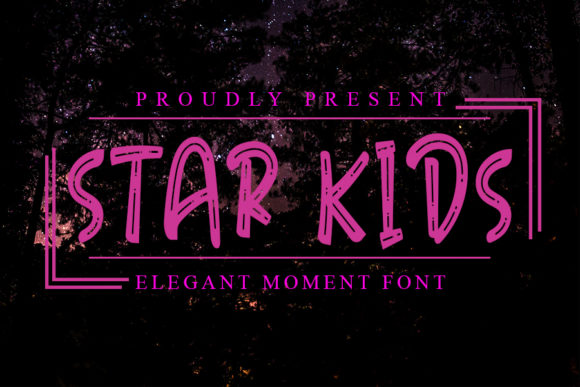 Star Kids: A Joyful Display Font for Modern Creators