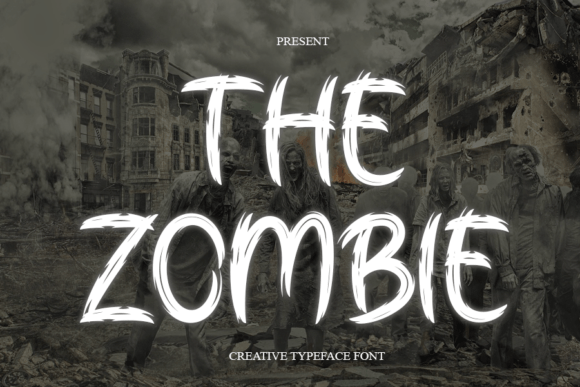 The Zombie Font: Modern Brush Style for Creative Projects