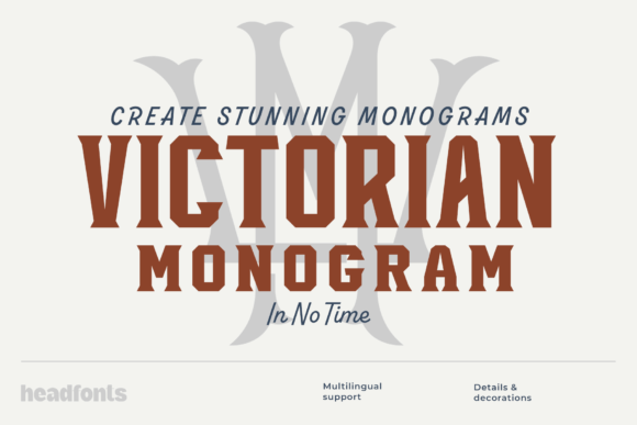 Victorian Monogram: A Fresh Take on Classic Display Typography
